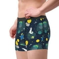thumbnail image 2 of Uemuo Space and Animals Pattern Men's Boxer Briefs,Trunk Anti-Chafing,Comfortable, Durable, and Stylish Underwear-Large, 2 of 9
