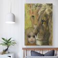 thumbnail image 5 of Margaret Keane Poster A Safe Haven Wall Art Picture Painting Poster Canvas Print Posters Artworks Bedroom Living Room Decor 24x36inch(60x90cm), 5 of 6