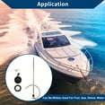 thumbnail image 2 of Unique Bargains Fuel Sending Unit and Gauge Kit Boat Fuel Sending Unit Marine Fuel Sender Unit Metal 660mm 25.98" Length 1 Set Silver Tone Black 0-190 Ohm, 2 of 6