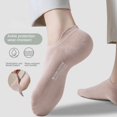 thumbnail image 7 of Ankle Socks for Women Pure Cotton No Show Socks Womens with Heel Tab Color Low Cut Soft 5 Pairs 4-8, 7 of 7