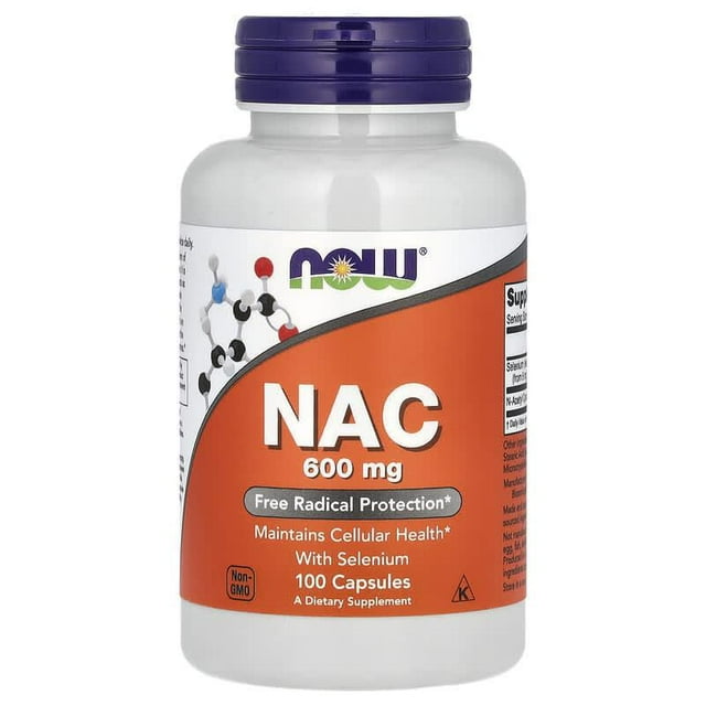 NOW FOODS NAC NAC N-ACETIL CISTEINA 600 MG 100 VEGCAPS