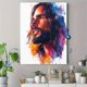 thumbnail image 4 of Qisvanset Framed Canvas Wall Art 12x16 Inch Jesus Watercolor Portrait Faith Home Wall Art Decor, 4 of 5