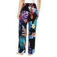thumbnail image 3 of Haiem Tropical Palm Leaves Women's Pajama Pants Ultra Lightweight Pjs Bottoms Sleepwear Bottom Pants With Pocket Drawstring-XX-Large, 3 of 9