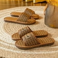 thumbnail image 2 of RSFPOIEG Household Sandals for Men's Summer Rattan Straw Women's Indoor Home Shoes, 2 of 5