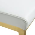 thumbnail image 6 of TOV Furniture Parma White Vegan Leather Counter Stool with Gold Legs - Set of 2, 6 of 10