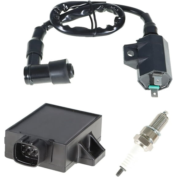 ALL-CARB Ignition Coil Spark Plug CDI Replacement for Kawasaki Bayou 250 KLF250A 2003-2011 / Replacement for Bayou 220 KLF220A 1996-2002