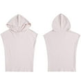 thumbnail image 6 of Summer Hooded T-Shirts Womens Cap Sleeve Hoodies T Shirts Trendy Loose Casual Petite Tops Loungewear Pink, XL, 6 of 7