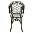 thumbnail image 4 of de La Paix Aluminum Bamboo Stackable Side Chair, 4 of 8