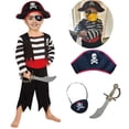 thumbnail image 1 of Disfraz SP Funworld para niño pirata con espada, parche en el ojo y sombrero, 1 of 4