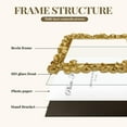 thumbnail image 5 of Vintage Gold Picture Frame 6 x 4 inch, Gold Ornate Leaf Textured Hand-Crafted Resin with Glass Front Antique Photo Frame for Home Hotel Decor Table Top Jewelry Display Shooting Photo Props, 5 of 7