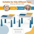 thumbnail image 5 of Toddlers Activity Table 7 in 1 Kids Activity Tables and 4 Chairs with 152Pcs Large Marble Run Building Blocks, Sand/Water Tables, Kids Learning Play Table Toys for Girls Boys Toddler Age 3-7, 5 of 7