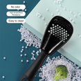 thumbnail image 2 of Garlic Press Spoon Multifunctional Heat Resistant Plastic Free Saccharification Strainer Spoon For Kitchen Use, 10 Pieces, Black, 2 of 3
