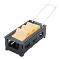 thumbnail image 1 of LYUMO Cheese Raclette Rotaster Portable Non-Stick Baking Tray Stove Set Wooden Handle Home Kitchen Grilling Tool with Spatula, 1 of 9