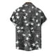 thumbnail image 4 of Mens Casual Manga Corta Botón Abajo Camisas, Cuello de Vuelta Impresión para el Verano, Al Aire Libre Y Desgaste Casual, 4 of 8