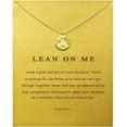 thumbnail image 1 of GHSDFBB Friendship Anchor Compass Necklace Good Luck Elephant Pendant Chain Necklace with Message Card Gift Card, 1 of 3