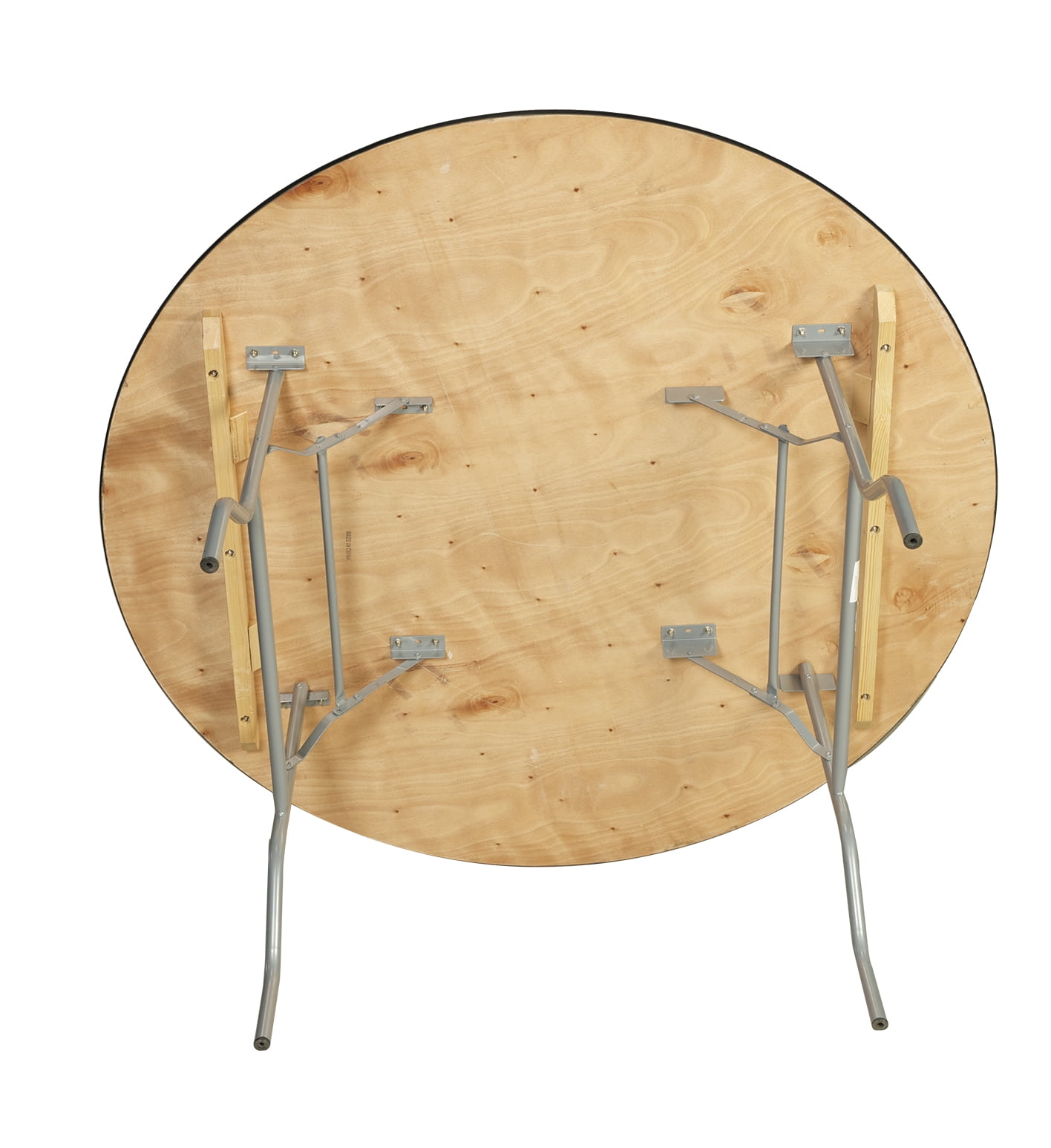 Table - 66" WFT Series Russian Birch Wood Round - Metal Edge