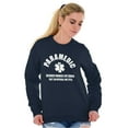 thumbnail image 4 of Paramedic Badass Life Saver EMT Unisex Plus Fleece Graphic Sweatshirt Brisco Brands 3X, 4 of 5