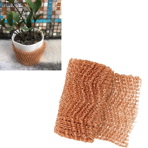 Rollo De Malla De Cobre, Malla De Cobre De Diseño Tubular Multifuncional De Doble Capa 12,7 Cm X 6 M Para Jardín