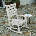 thumbnail image 3 of Merrick Lane Contemporary Rocking Chair, All-Weather HDPE, White, 3 of 11