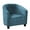 Peacock blue, variant on CJC Velvet Club Chair Cover 2-Piece Stretch Tub Slipcover Plush Chair Covers Armchair Sofa Couch Cover, Peacock Blue