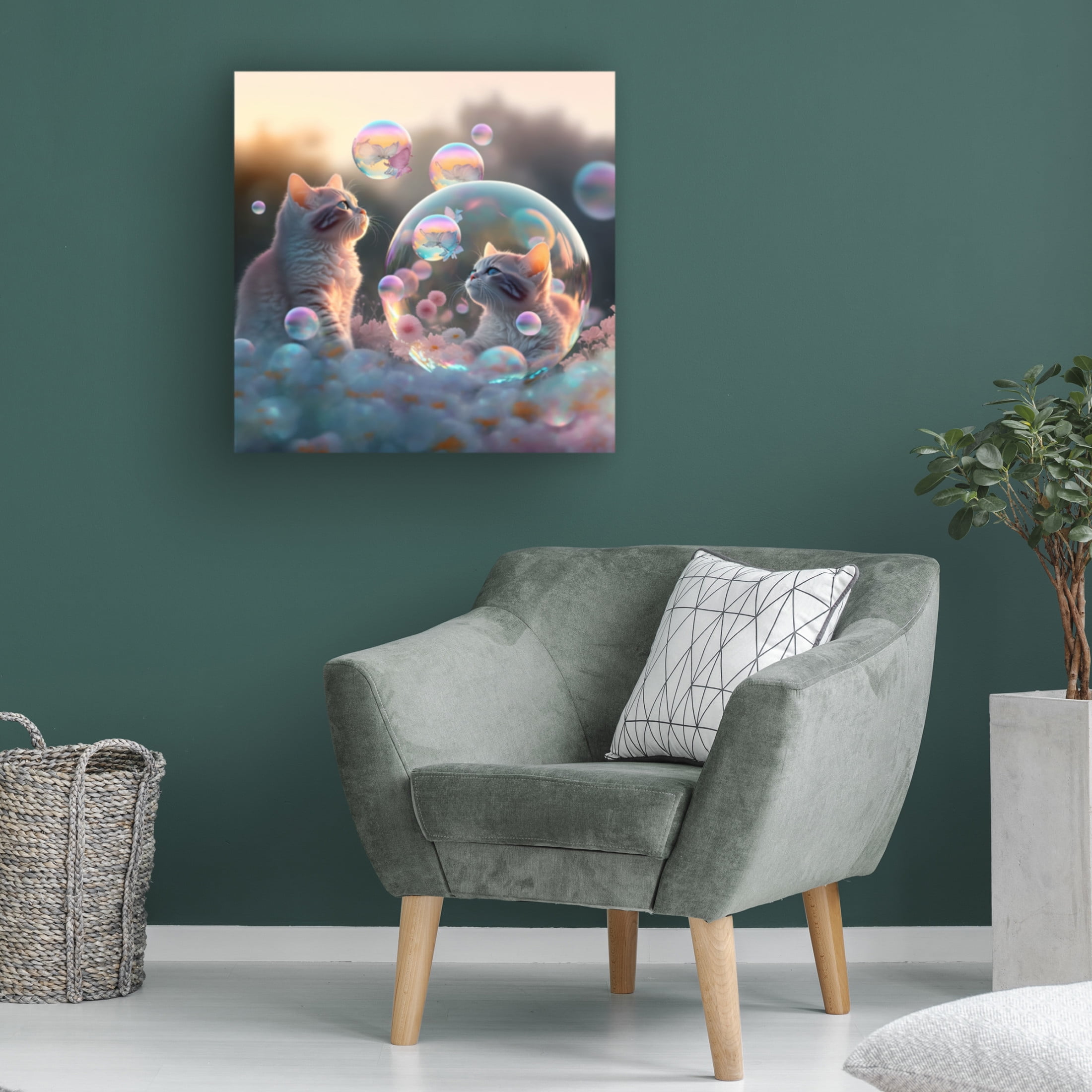 Canvas Wall Art - Ray Heere 'Mystical Morning 26' Wall Art for Living Room, Bedroom, or Office Décor by Trademark Fine Art - 35 x 35 Inches