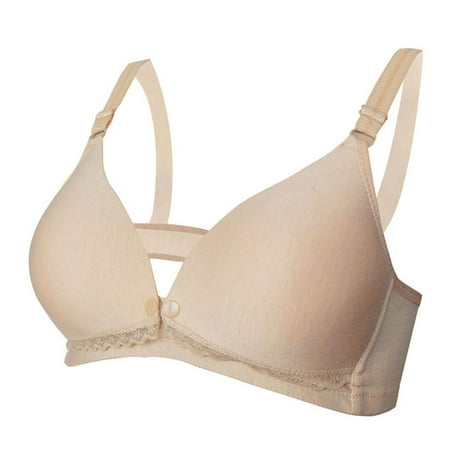 

Wire-free Nursing Bra Lightly Padded Supportive Breastfeeding for Pregnant Women Nursing Feeding Bra