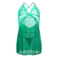 thumbnail image 4 of Sngxgn Nightgowns for Women Tank Sleepwear Soft Sleep Dress Comfy Sleeveless Sleepshirt Ladies Nightdress(Green,L), 4 of 7