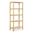 thumbnail image 2 of Moe's Home Collection Nolan Bookshelf Wood Natural, 2 of 6