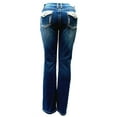 thumbnail image 2 of Jack David Rhinestone Studs Dark Wash Denim Flap Pocket Bootcut Jeans, 2 of 6