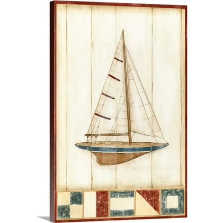 Great BIG Canvas | "Americana Yacht II" Canvas Wall Art
