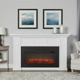 thumbnail image 2 of Real Flame Alcott Electric Fireplace White Mantel Infrared Firebox Adjustable Multiple Flame Colors, 2 of 25