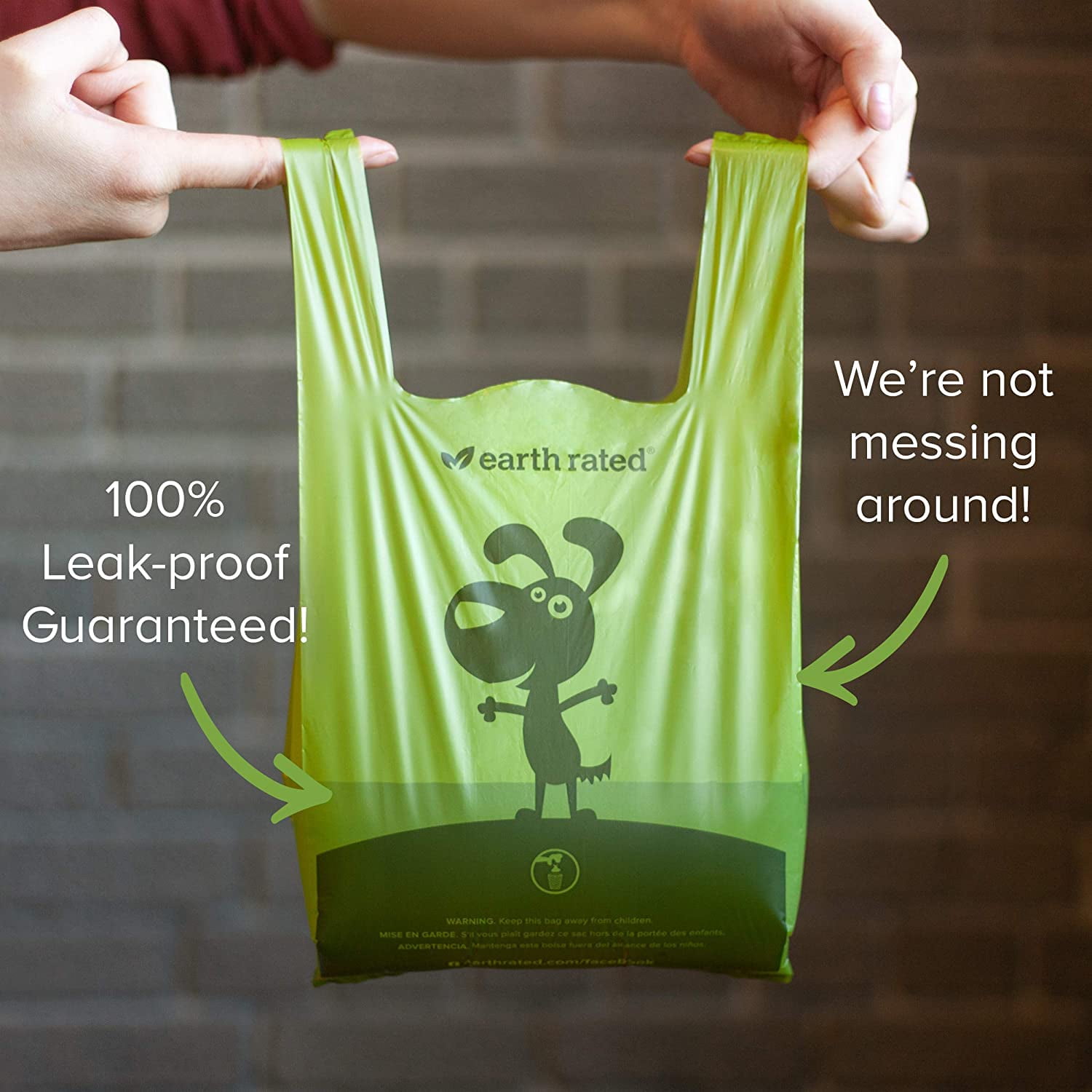 Dog poop bags with handles on a roll online