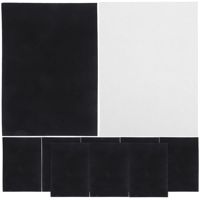 10 hojas de papel Kraft en blanco hojas de fieltro autoadhesivas multipropósito para hacer arte y manualidades (negro)