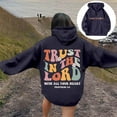 thumbnail image 2 of Oversized Hoodie Womens Hoodies Casual Pullover Sweatshirt Hoodie for Women Unisex Letter Print Hooded Zip Up Sweatshirt | Streetwear Loose Fit Pullover Hoodie, 2 of 6
