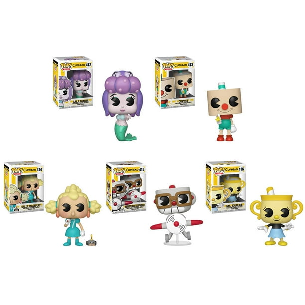 Funko POP! Games Cuphead S2 Vinyl Figures SET OF 5 (Cuppet, Sally