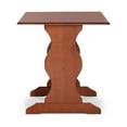 thumbnail image 4 of Linon Varden Walnut Farmhouse Dining Table, 4 of 8