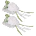 thumbnail image 4 of Wrist Flower Artificial Wrist Flower Wedding Decoration Wedding Wrist Corsage Flower Pearl Bracelet 2Pcs for Dance Parties ANGGREK Otros, 4 of 8