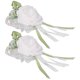 thumbnail image 1 of 2 Uds Ramillete de Muñeca para Boda Pulsera de Perlas de Flores Artificiales para Dama de Innovadora para Bodas Fiestas de Baile Aniversarios ANGGREK  Otros, 1 of 8