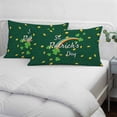 thumbnail image 4 of St. Patrick's Day Pillow Covers King, Green Shamrock Rainbow Gold Coin Simple Soft Brushed Microfiber Breathable Throw Pillow Covers, Decorative Pillowcase with Zipper for Couch Sofa Bedroom 20"x36", 4 of 9