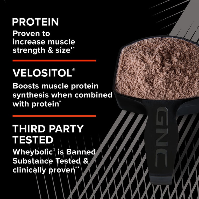 GNC AMP Wheybolic Clinically Proven Protein Powder, Increases