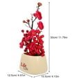 thumbnail image 2 of unbranded Bonsái Artificial De Ciruelo Con Suerte En Color Rosado Para Oriental, 2 of 7