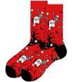 thumbnail image 3 of Textilo Halloween Socks Funny Novelty Socks Casual Athletic Crazy Crew Socks For Women Men Gifts, 3 of 3