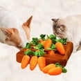 thumbnail image 3 of Juguetes de Peluche para Perros Alfombra Zanahoria Interactiva con 12 Zanahorias de Felpa para Alivi, 3 of 7
