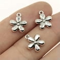 thumbnail image 2 of HOOUN Multicolor 250 Pcs Tibet Silver Flower Charms Pendants 13X11MM Diy Crafts D13581-Tibet Silver-250 PCS, 2 of 7