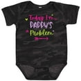 thumbnail image 3 of Inktastic Child Funny Today Im Pappys Problem Girls Baby Bodysuit, 3 of 5