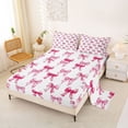 thumbnail image 2 of Erosebridal Pink Princess Bowknot Bed Sheets For Girls,Cartoon Bow Kids King Sheets 4 Pieces, 2 of 6
