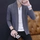 thumbnail image 3 of Suéter nuevo de primavera y otoño para hombre, cárdigan coreano, suéter ajustado para hombre, abrigo, suéter atractivo, 3 of 5