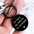 thumbnail image 5 of Couple Gifts Keychain for Wife Husband Hubby Couples Anniversary Birthday Gift for Her Him Naughty Gifts for Boyfriend Girlfriend I’m Yours No Refunds or Exchanges Keychain, 5 of 5