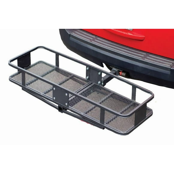 Husky Towing Trailer Hitch Cargo Carrier 81149 Mounts In 2 Inch Receiver; 500 Pound Capacity; 60 Inch x 20 Inch x 6 Inch; Mesh; Folding