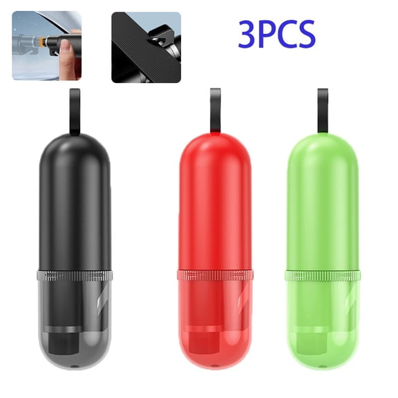 3pcs Window Breaker Seatbelt Cutter 2-in-1 Emergency Escape Tool Glass Breaker Keychain Essential Car Safety Hammer for Vehicle Emergencies